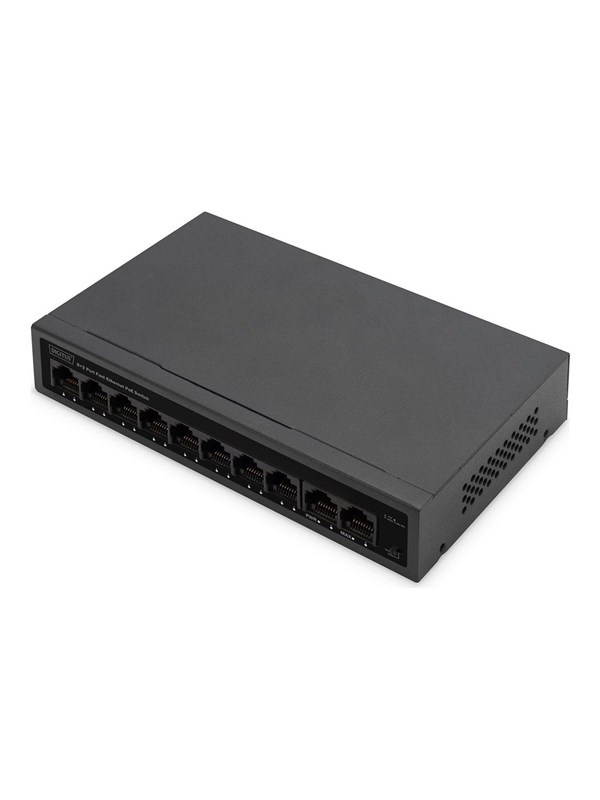DIGITUS - switch - IEEE 802.3af IEEE 802.3at - 8 ports - unmanaged
