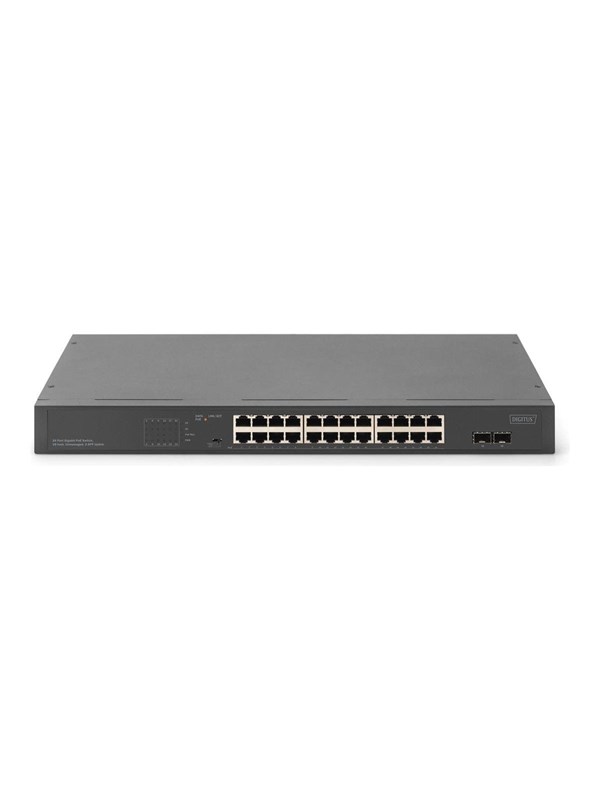 DIGITUS - switch - 19" - 24 ports - unmanaged - rack-mountable