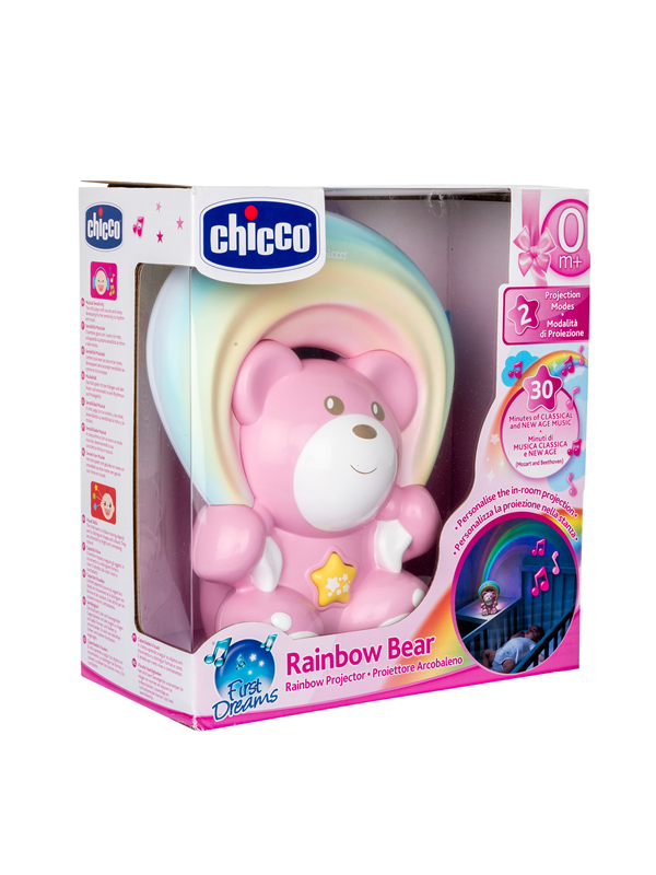 Chicco Rainbow Bear pink