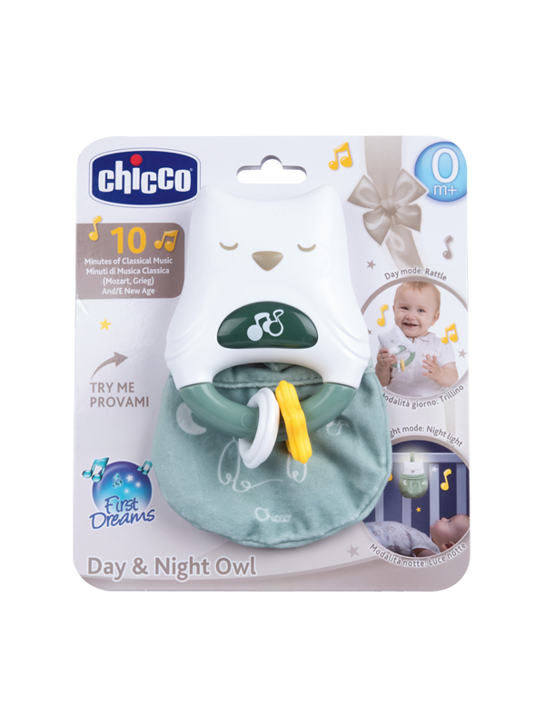 Chicco -Day & Night Owl Rattle