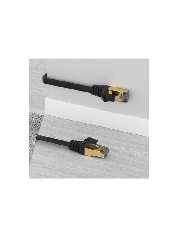 Unitek C1897BK Series patch cable - 3 m - black - Musta - 3m