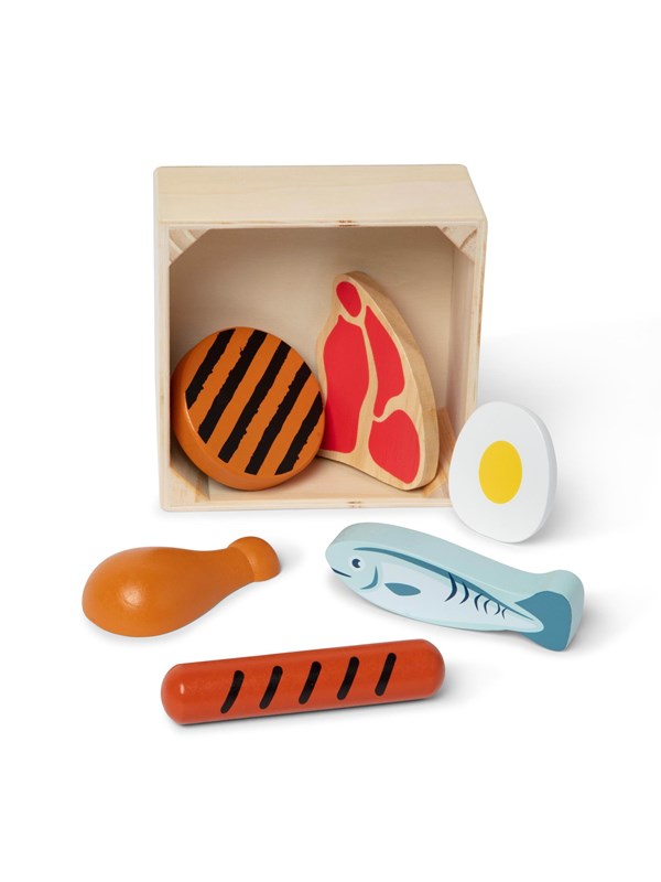 Melissa & Doug Wooden Toy Play Food - Protein