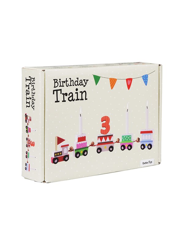 Barbo Toys Birthday Train with Scandinavian Flags