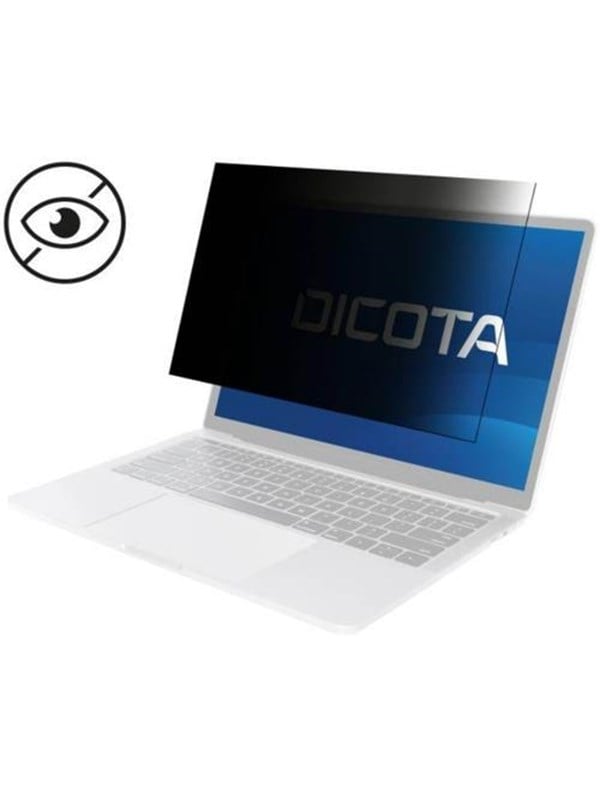 Dicota 2-Way Magnetic Tietosuojakalvo sopiva Laptop 13" (16:10) | Musta