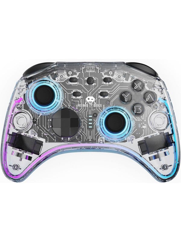 Freaks And Geeks Draadloze Wireless Controller - Transparant - Wireless Controller - Nintendo Switch