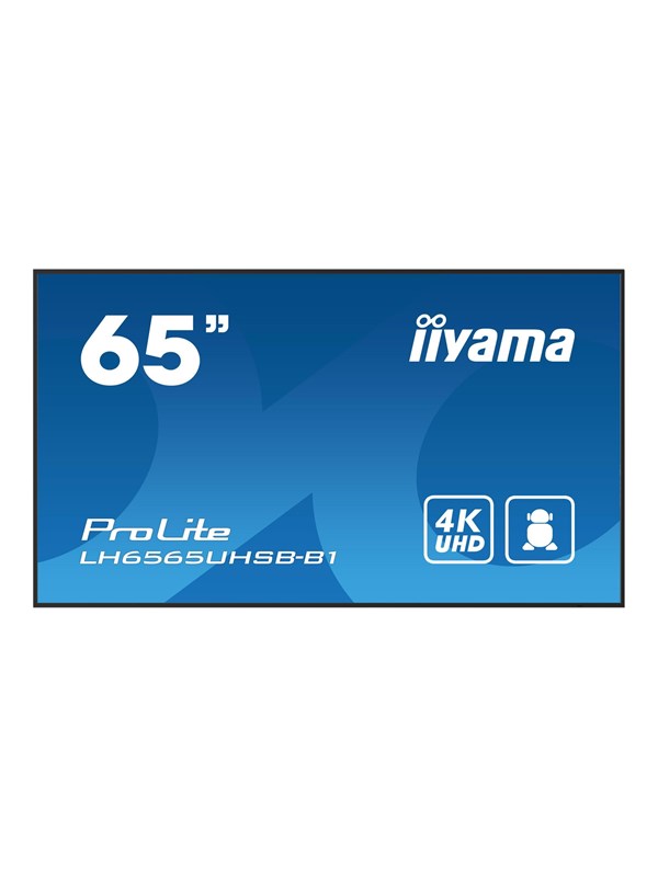 iiyama ProLite LH6565UHSB-B1 65" Class (64.5" viewable) LED-backlit LCD display - 4K - for digital signage
