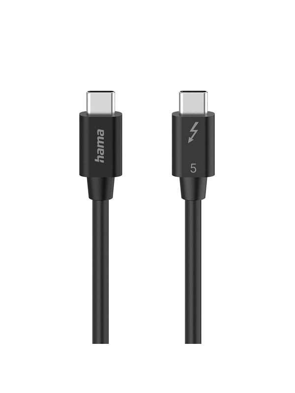 Hama Cable USB-C Thunderbolt 5 80 Gbit/S Ultra-Hd 8K 1.0M Black