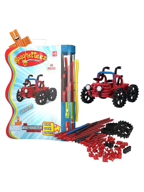 Clics - Spaghetteez Wiggly Roadsters Flexible Building Rods 46pcs.