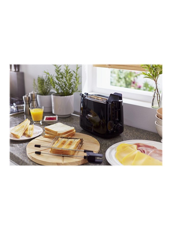 Philips Leivänpaahdin Daily Collection HD2583 - toaster - black