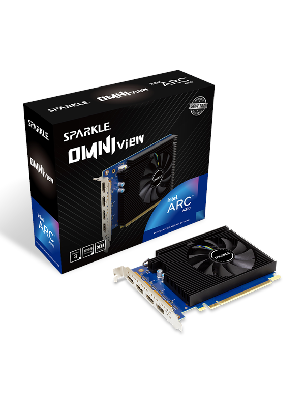 Sparkle Arc A310 OMNI View - 4GB GDDR6 RAM - Näytönohjaimet