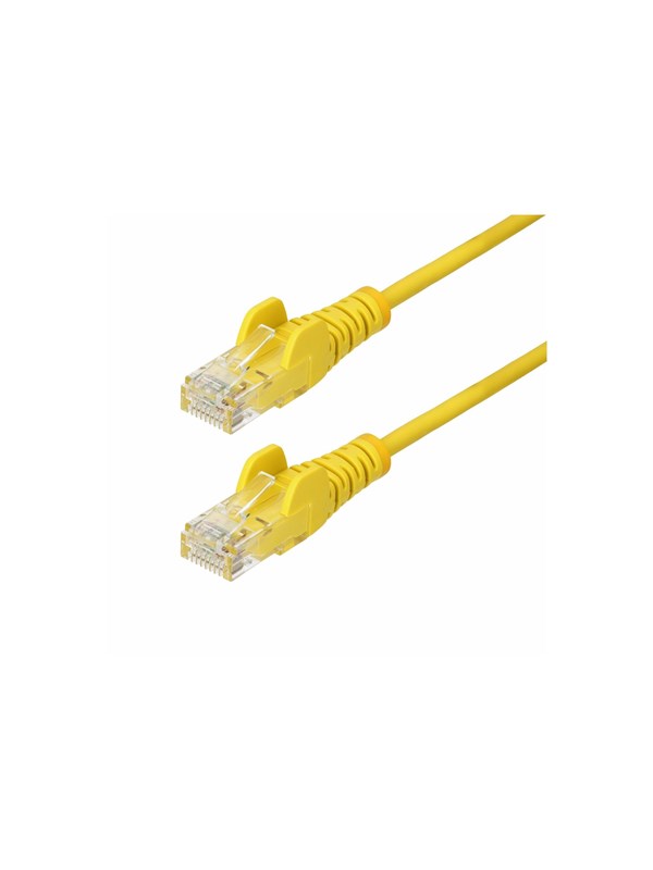 StarTech.com 50cm Yellow Slim CAT6 Ethernet Cable Snagless 28AWG LSZH - patch cable - 50 cm - yellow - Keltainen - 0.5m