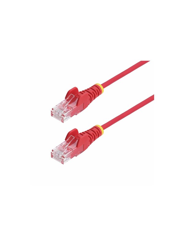 StarTech.com 1m Red Slim CAT6 Ethernet Cable Snagless 28AWG LSZH - patch cable - 1 m - red - Punainen - 1m