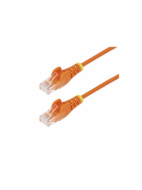 StarTech.com 1.5m Orange Slim CAT6 Ethernet Cable Snagless 28AWG LSZH - patch cable - 1.5 m - orange - Oranssi - 1m