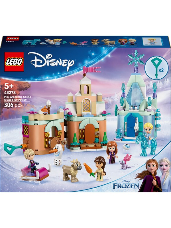 LEGO Disney 43278 Arendelin linna ja Elsan jäälinna minikoossa