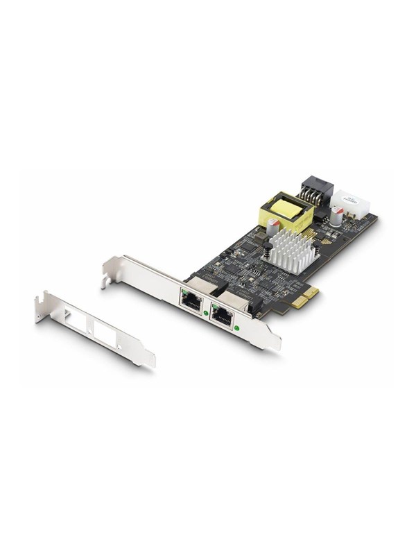 StarTech.com 2-Port 2.5Gbps PoE Network Card Intel I225-V 802.3af/at - network adapter - PCIe 2.0 x2 - 10M/100M/1G/2.5 Gigabit Ethernet x 2