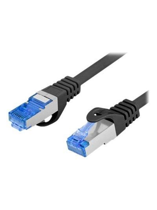 Lanberg patch cable - 2 m - RAL 9004 black - Musta - 2m