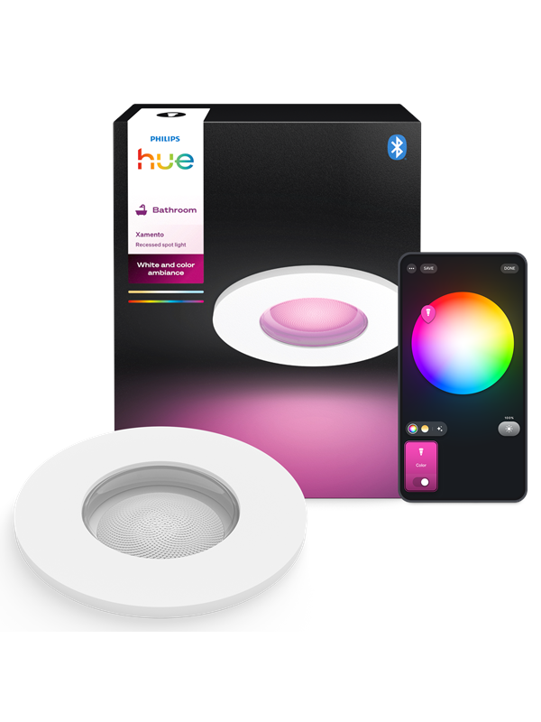 Philips Hue Xamento Bathroom- upotettu alasvalo
