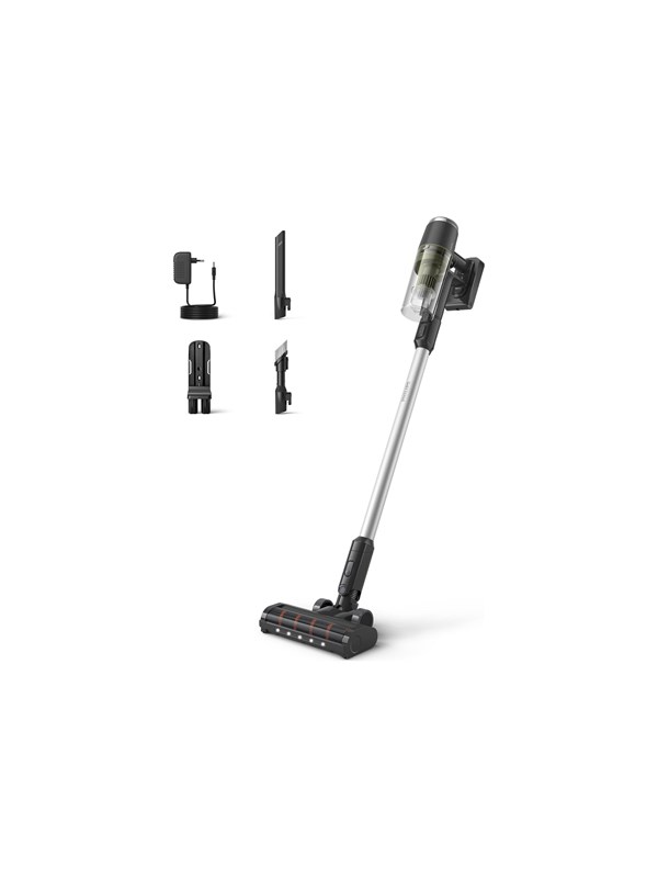 Philips Varsi-imuri 3000 Series XC3033 - vacuum cleaner - cordless - stick/handheld - 1 battery included charger - olive green