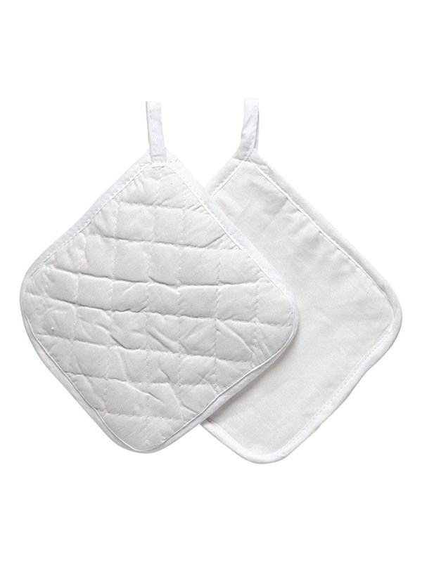 Creativ Company - Potholders White 20x20cm 1 Pair