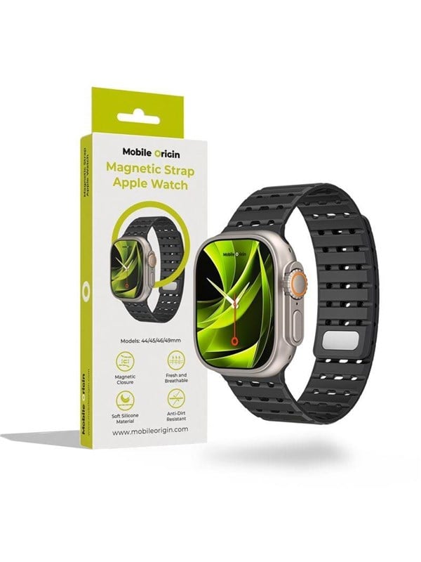 Mobile Origin Magnetic Strap - black - Apple Watch 49mm/46mm/45mm/44mm