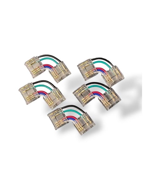 HiluX Corner SmartClip for 12mm RGBW COB LED Strip - 5-pack