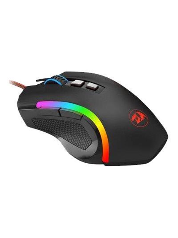 REDRAGON Griffin M607 - Pelihiiri - Optinen - 6 painiketta - Musta RGB-valolla