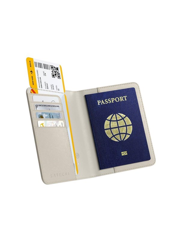 Satechi Vegan-Leather FindAll Passport Cover - Sand