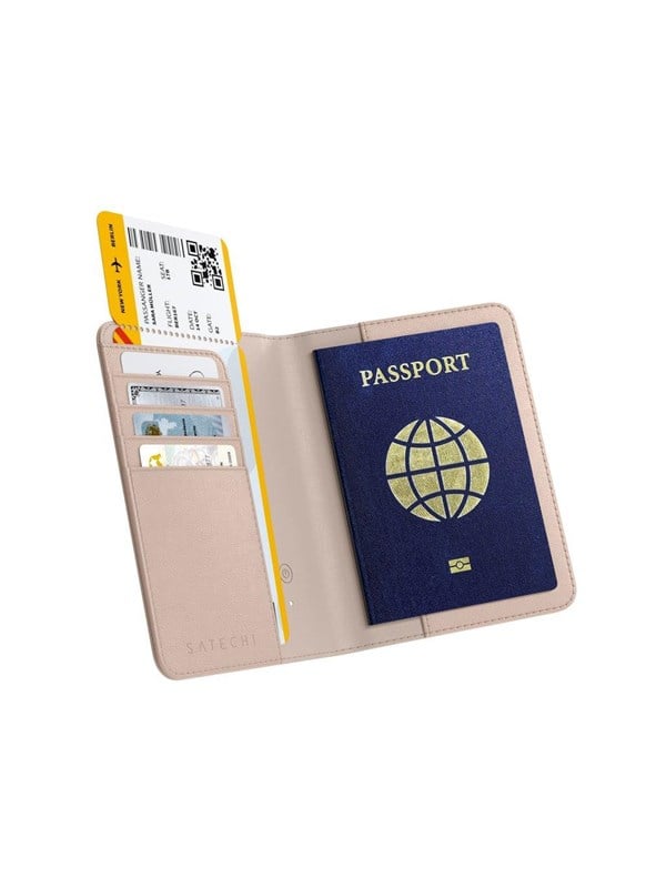 Satechi Vegan-Leather FindAll Passport Cover - Rose