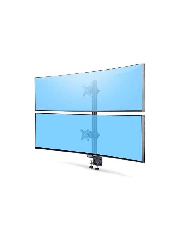 StarTech.com Desk Mount For 2x Vertically Stacked Monitors - Max 32 kg - recommended for 17"-49" (ultrawide)