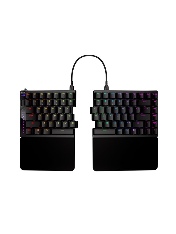 ASUS ROG Falcata - Pelinäppäimistö - ilman numpadia - Pohjoismainen - Musta
