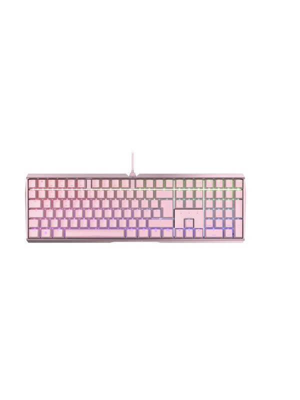 Cherry MX-Board 3.0 S - MX Brown - Pelinäppäimistö - Pohjoismainen - Vaaleanpunainen