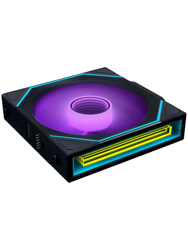 Lian Li UNI FAN SL INF Wireless Reverse Black - 120mm - Kotelotuuletin - 120mm - Musta RGB LED valolla - 30 dBA