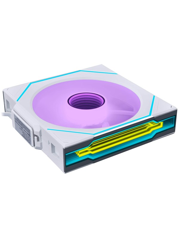 Lian Li UNI FAN SL INF Wireless Reverse White - 120mm - Kotelotuuletin - 120mm - Valkoinen, RGB-valolla - 30 dBA