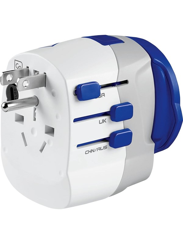 Go Travel Maailmanlaajuinen sovitin + USB-A + USB-C