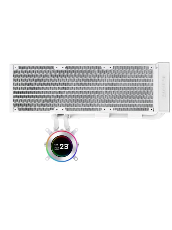 Lian Li Hydroshift II LCD-C 360 fanless White - CPU Vesijäähdytys - Max 28 dBA