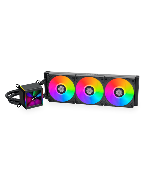 Lian Li GA II LCD Black - CPU Vesijäähdytys - Max 30 dBA