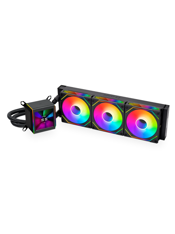 Lian Li GA II LCD SL infinity Black - CPU Vesijäähdytys - Max 30 dBA