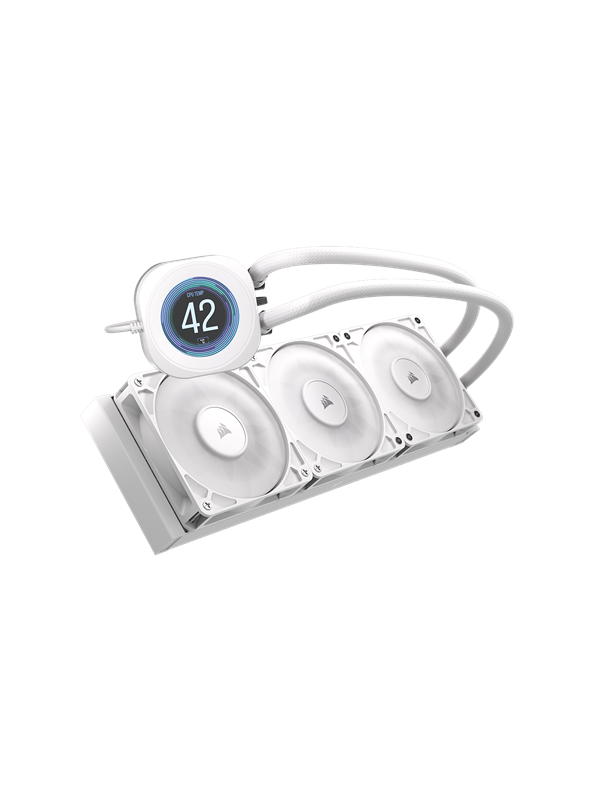 Corsair NAUTILUS 360 LCD White - CPU Vesijäähdytys - Max 36 dBA