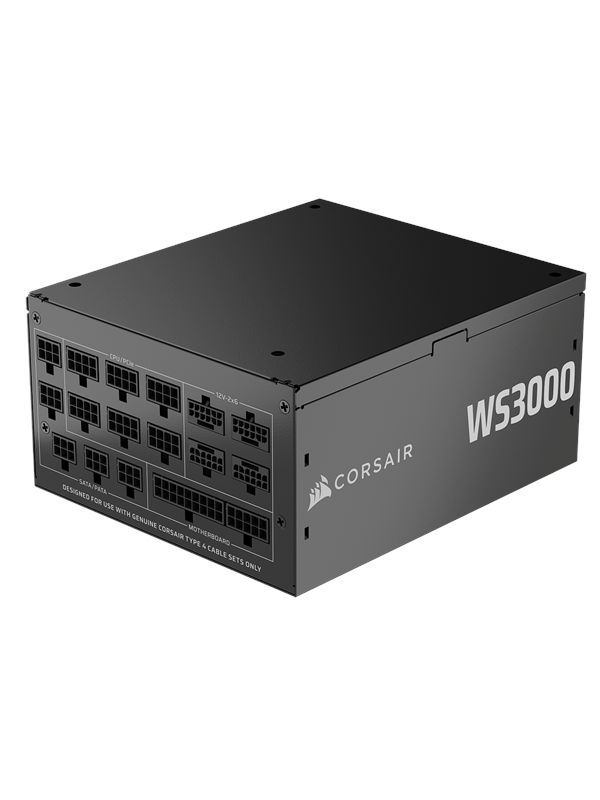 Corsair WS3000 Virtalähde - 3000 Watt - 140 mm - ATX 3.1 - 80 Plus Platina sertifioitu