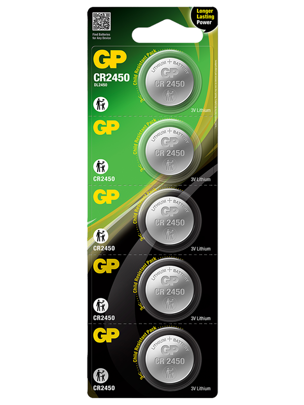 GP Lithium CR2450 - 5 pack