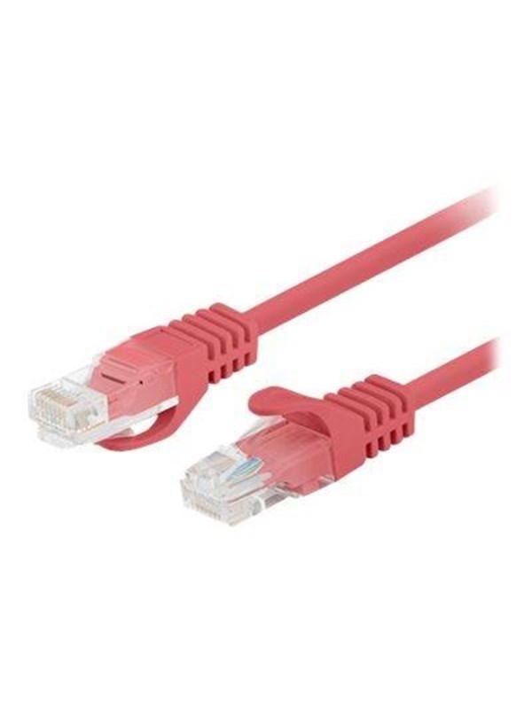 Lanberg patch cable - 1.5 m - red RAL 3017 - Punainen - 1m