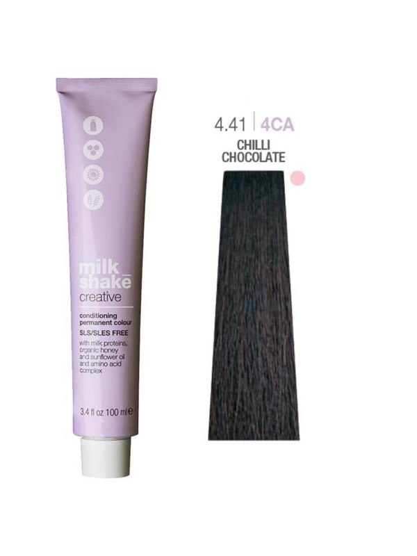 Creative SLS/SLES-Free Permanent Hair Dye 4.414CA Chili Chocolate 100 ml