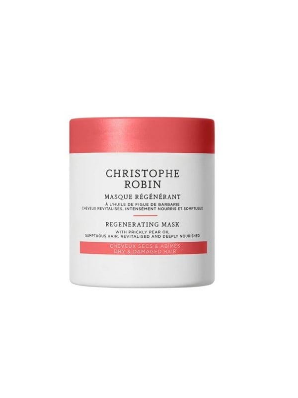 Christophe Robin Regenerating, Prickly Pear Oil, Hair Treatment Cream Mask, For Revitalizing, 100 ml