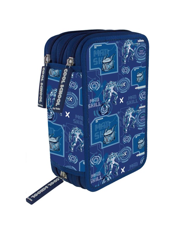 Tinka PENCILCASE TRIPPEL CYBER ROBOT COOL SCHOOL