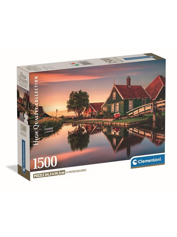 Clementoni Jigsaw Puzzle Zaanse Schans 1500 pcs. Lattia