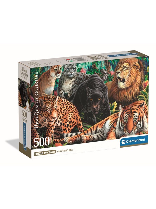 Clementoni Jigsaw Puzzle Wild Cats 500 pcs. Lattia