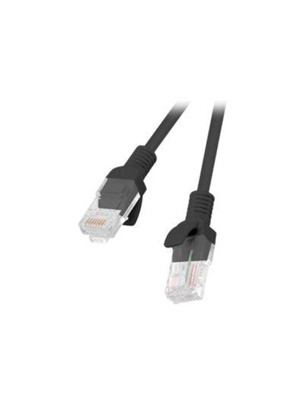 Lanberg patch cable - 1.5 m - black RAL 9004 - Musta - 1m