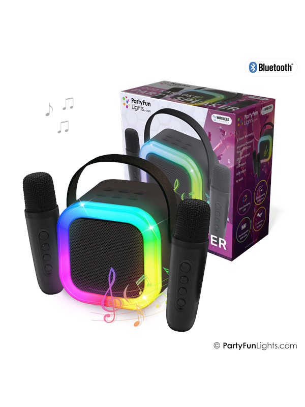 Party Funlight Duo Karaoke Party Speaker W/ 2 x Mics