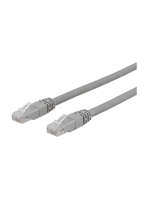Deltaco patch cable - 1.5 m - grey - Harmaa - 1m