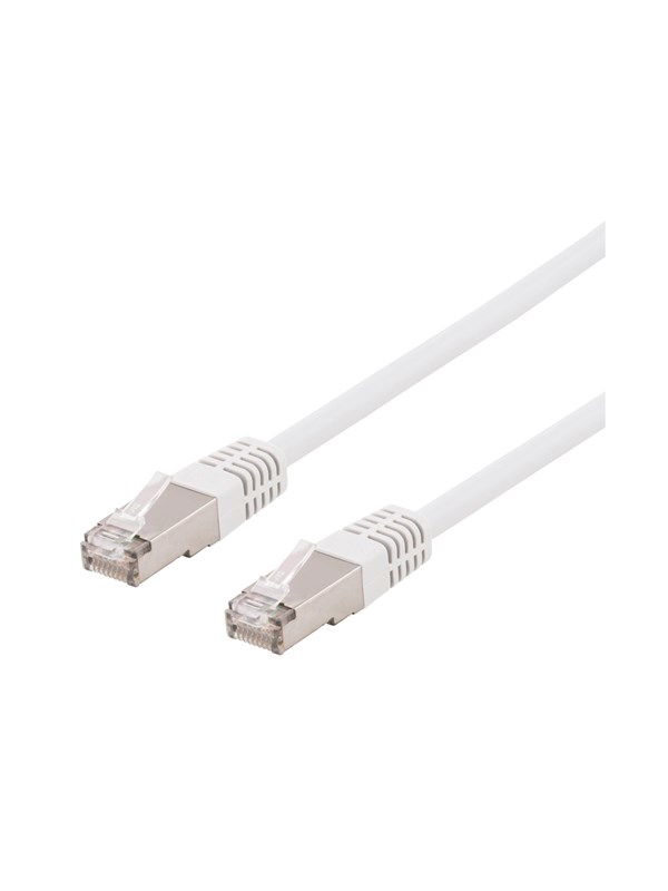 Deltaco SFTP-620VH - patch cable - 20 m - white - Valkoinen - 20m